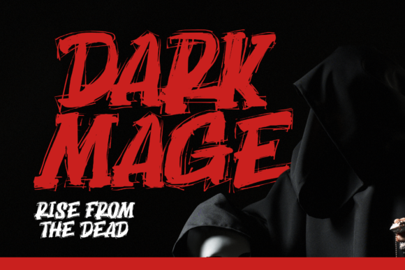 Dark Mage: A Spooky Display Font for Editorial Design