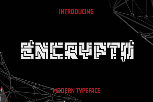 Encrypto: A Bold Display Font for Handmade Creations