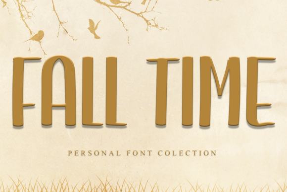 Fall Time: A Bold Display Font for Branding Projects