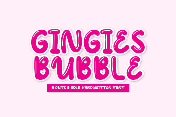Gingies Bubble: A Playful Display Font for Creative Projects