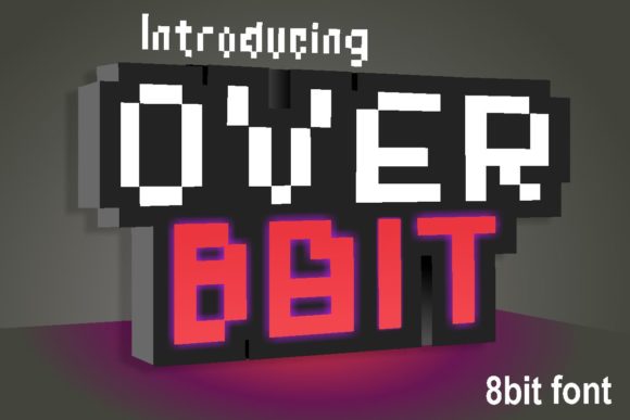 Over 8 Bit Font for Editorial Design