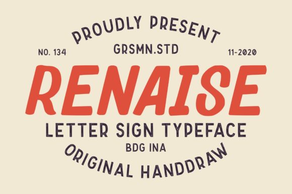 Renaise: A Display Font for Bold Visual Statements