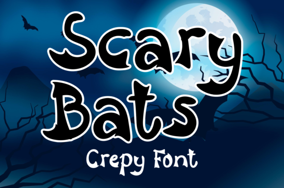 Scary Bats Font for Halloween-Themed Web Designs