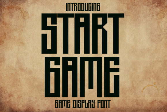 Start Game Font for Campaign Creatives