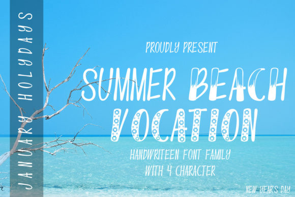 Summer Beach Vocation Font for Branding Projects
