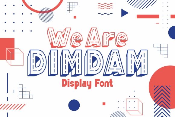 We Are Dimdam: A 3D Display Font That Elevates Web Design